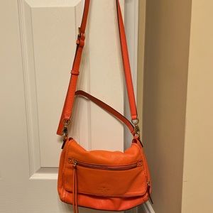Kate Spade pebbled leather hand bag with removable strap